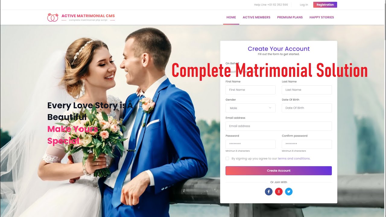 Matrimony Website